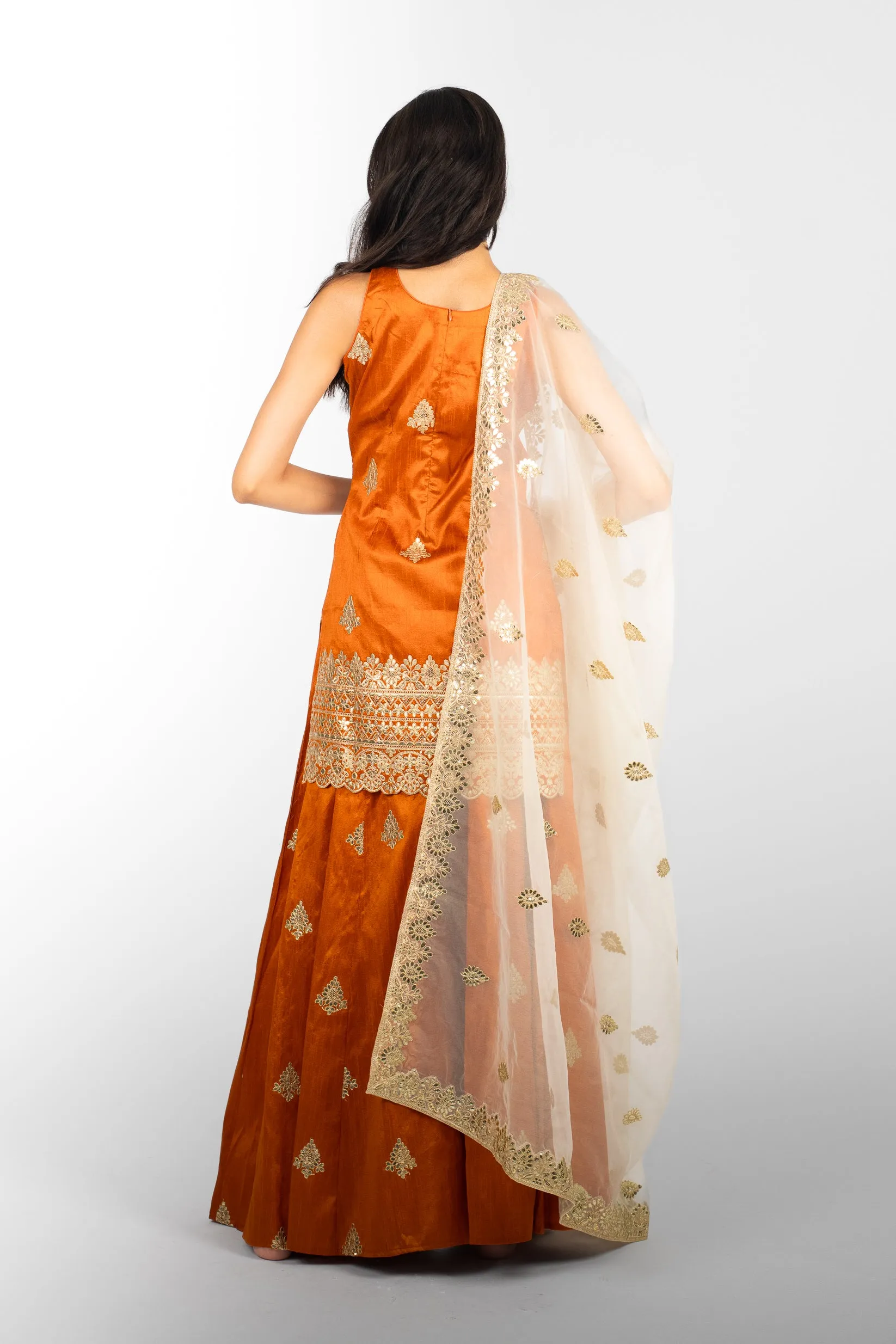 Amber Harmony Mandala Suit and Dupatta