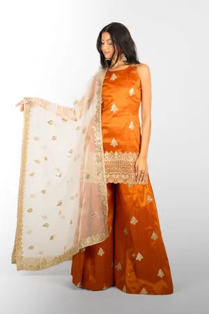 Amber Harmony Mandala Suit and Dupatta