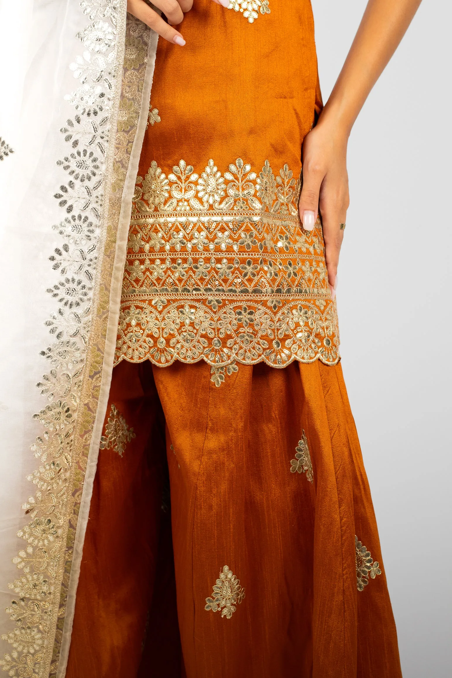 Amber Harmony Mandala Suit and Dupatta