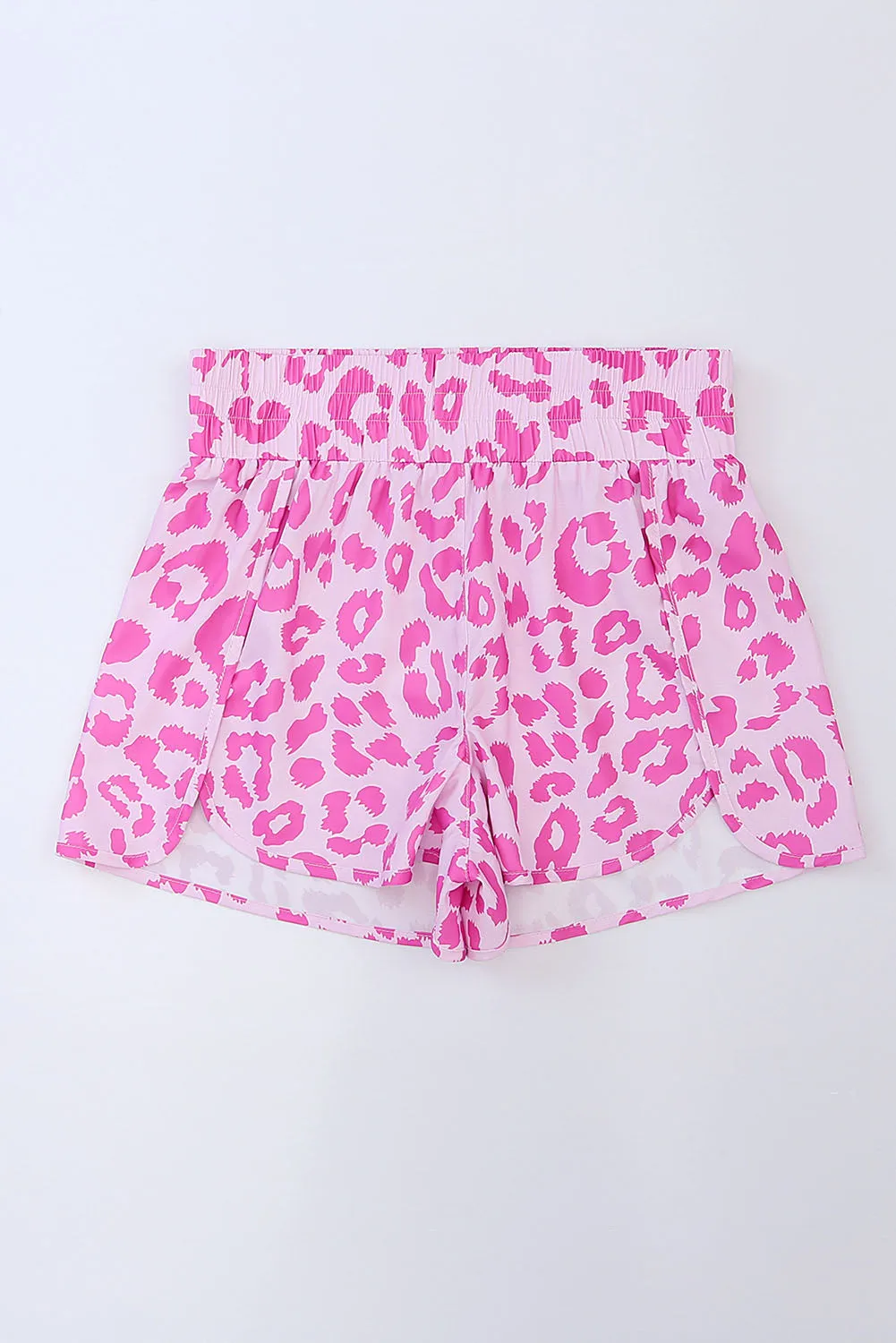 *APP EXCLUSIVE* Leopard Elastic Waist Shorts