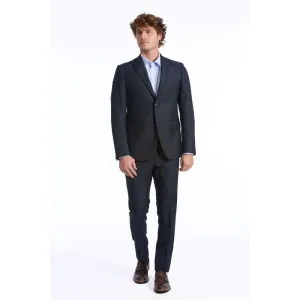 Baldinini Trend Black Wool Men Suit