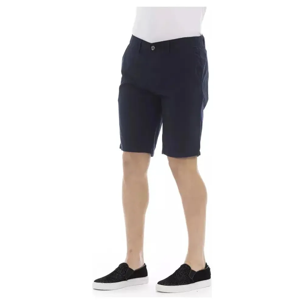 Baldinini Trend Blue Cotton Men Bermuda Short