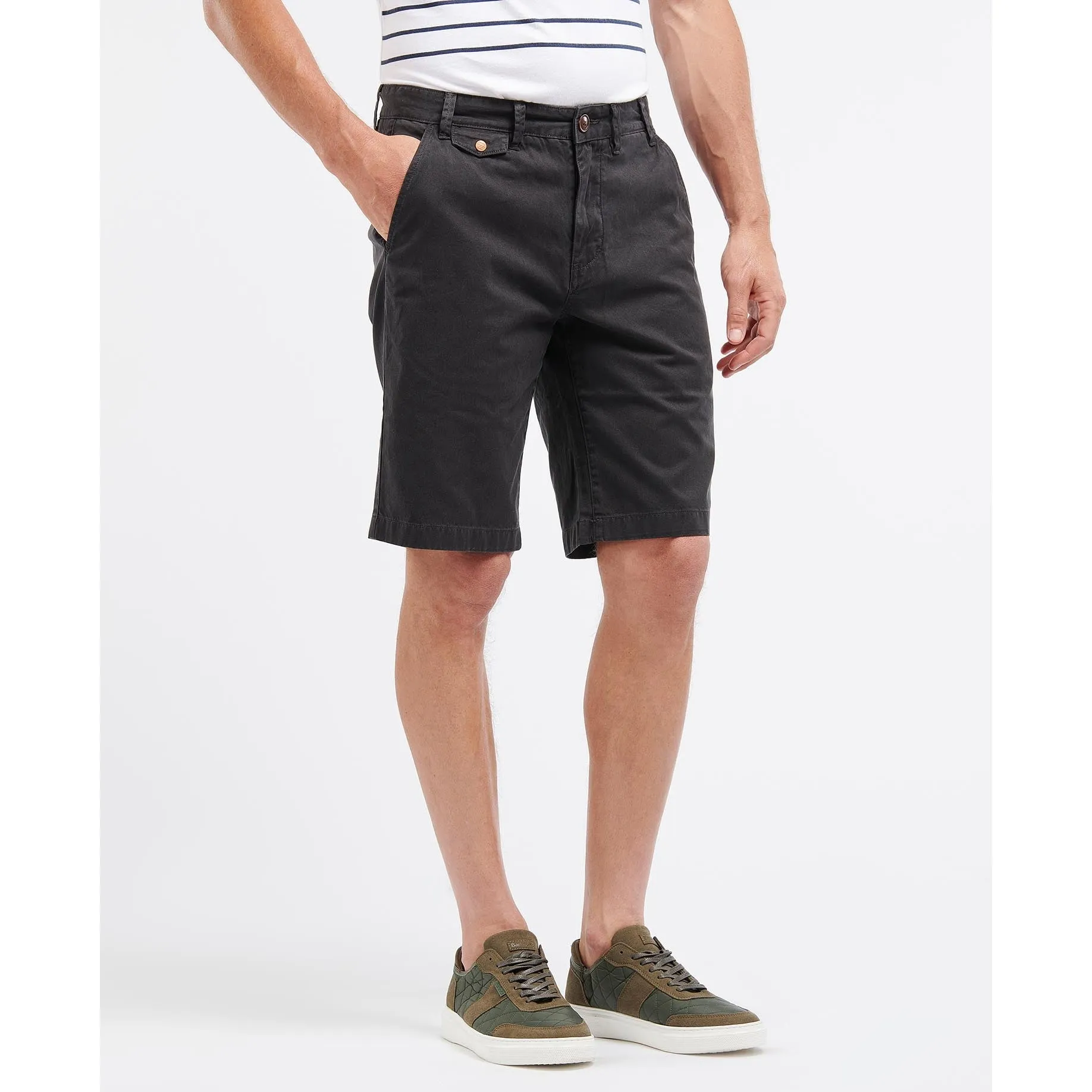 Barbour Neuston Twill Mens Shorts - Navy