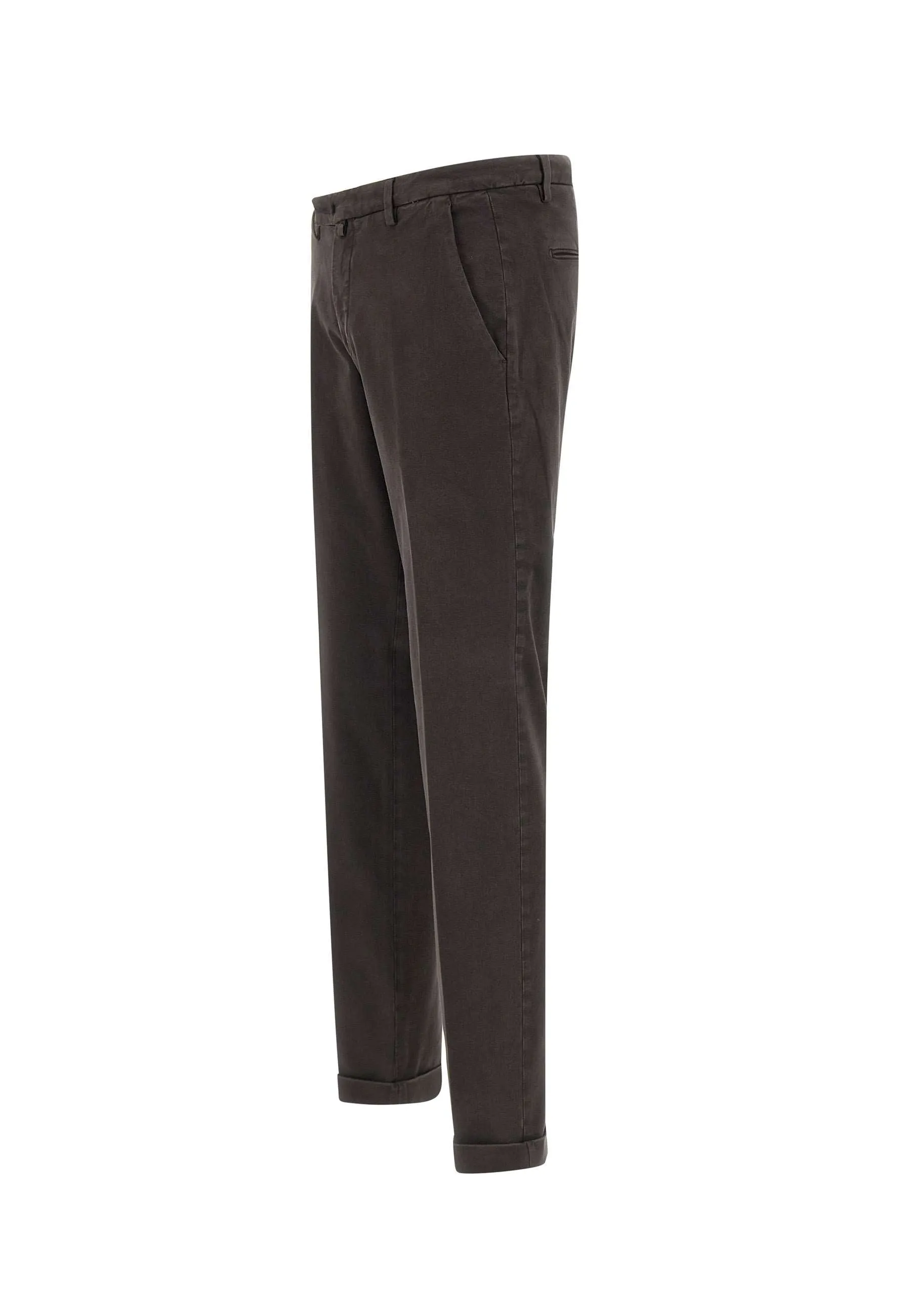 Bi-Stretch Cotton Dark Brown Pants