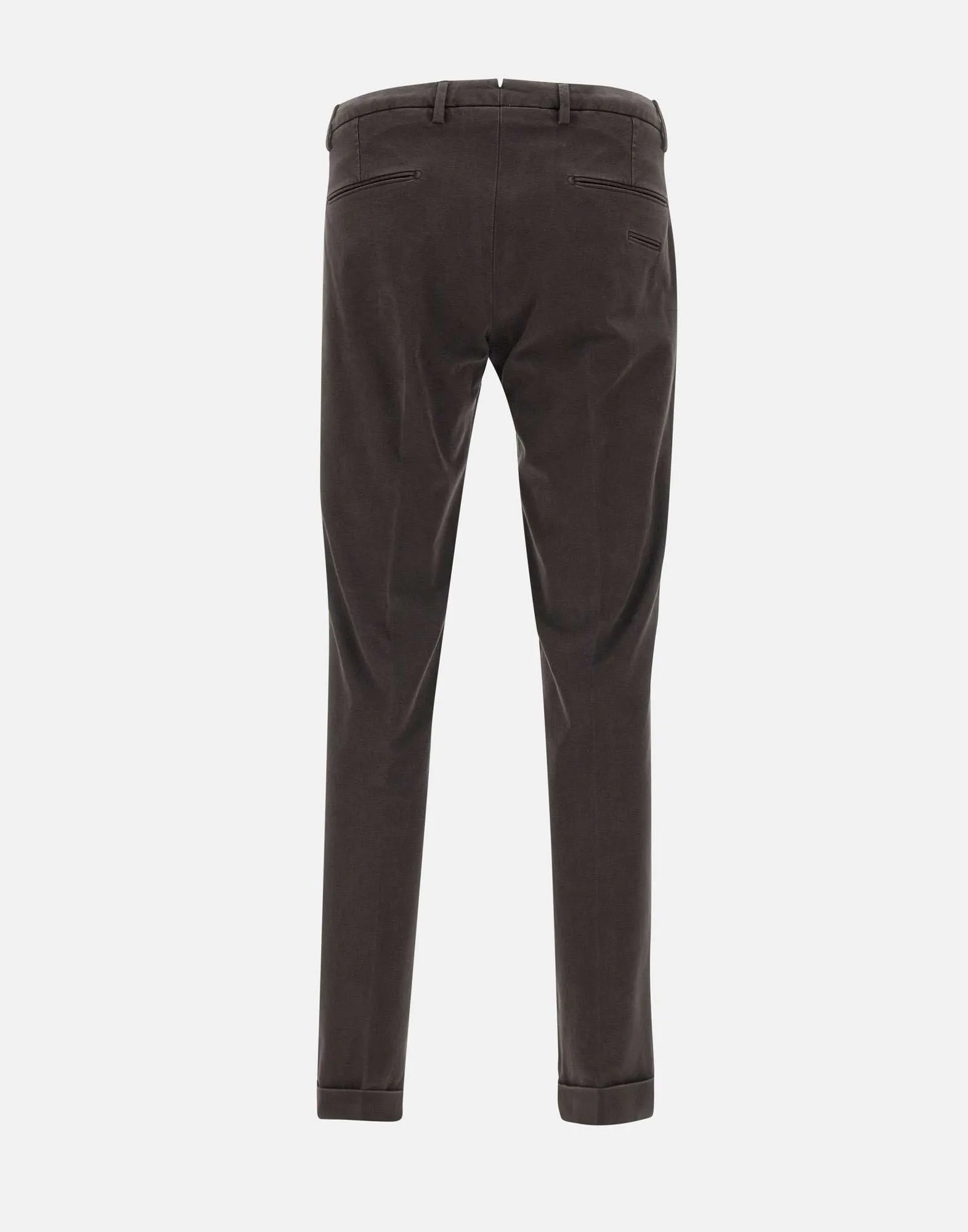 Bi-Stretch Cotton Dark Brown Pants