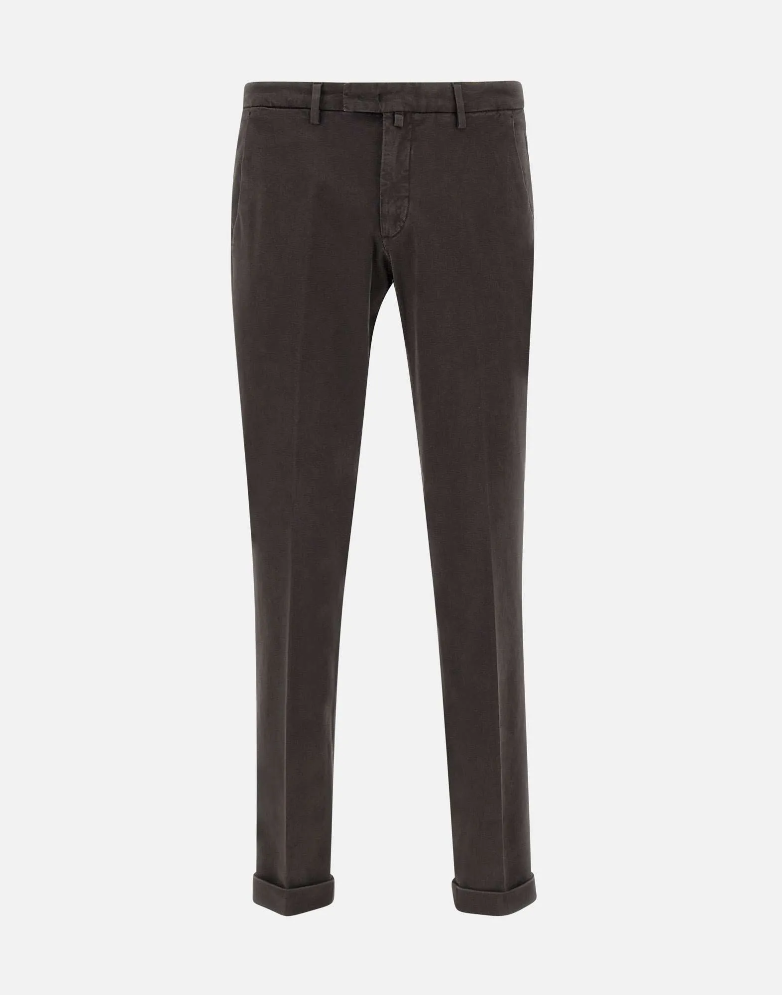 Bi-Stretch Cotton Dark Brown Pants