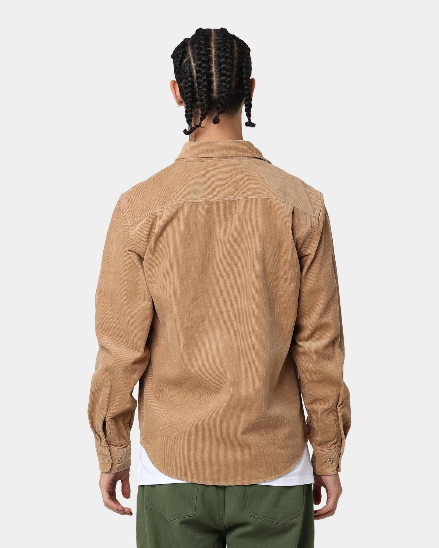 Brixton Bowery Corduroy Long Sleeve Button Up Mojave