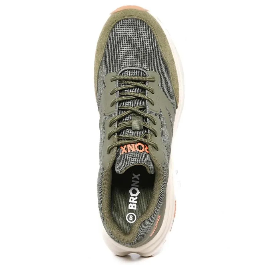 Bronx Rebel Casual Olive Sneaker