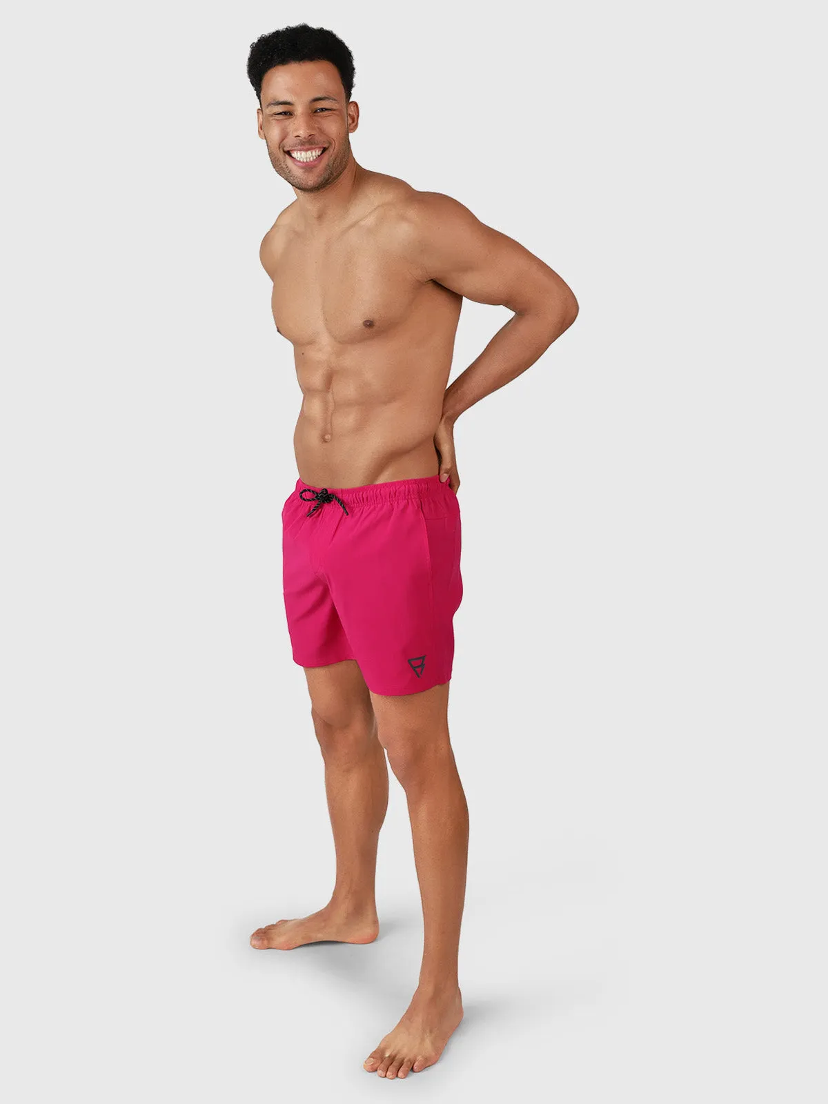 Bru-conic Men Swim Shorts | Magenta