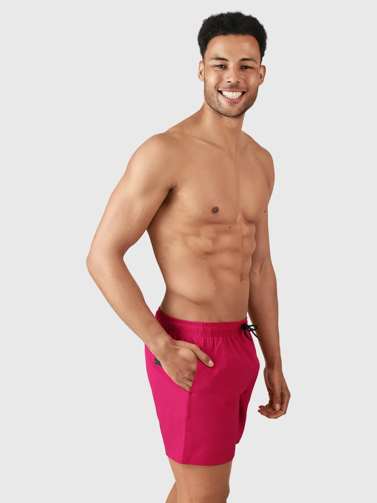 Bru-conic Men Swim Shorts | Magenta