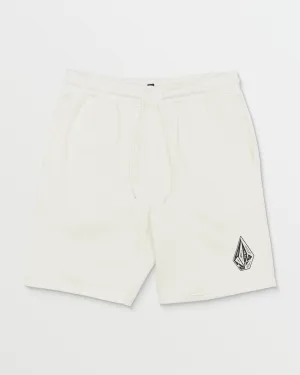 Cement Fleece Shorts - Off White Heather