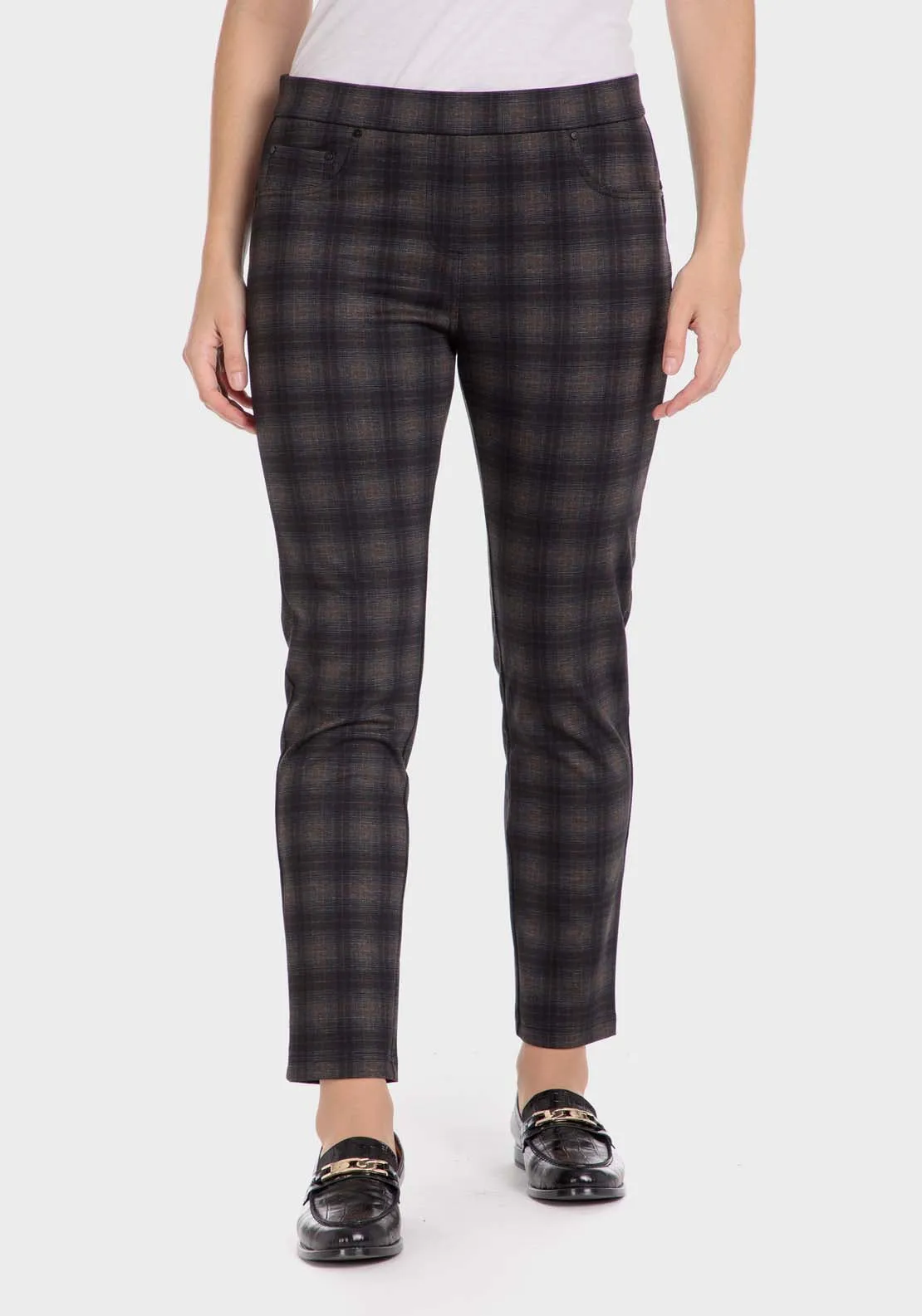 Checked Trousers - Black