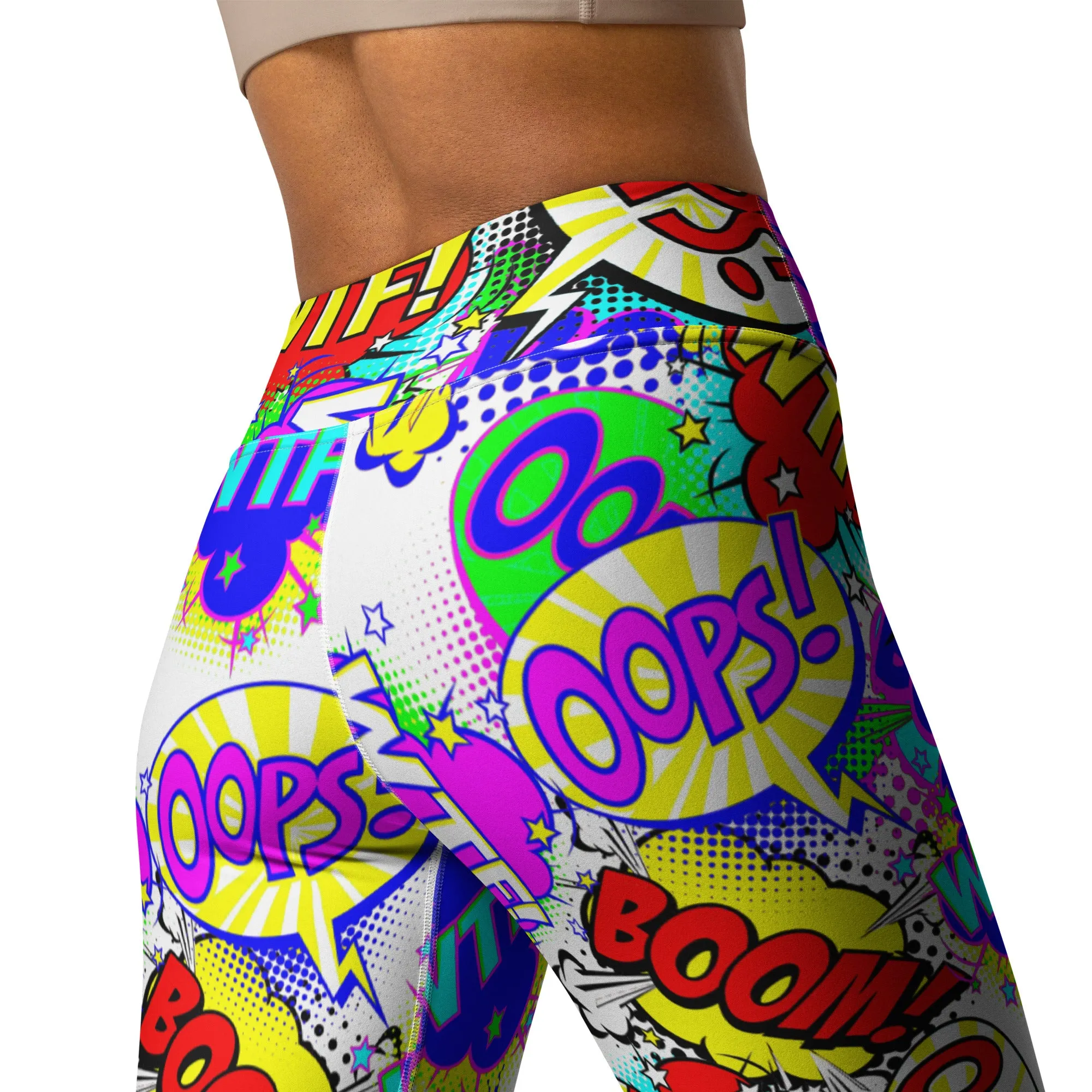 Colorful Cartoon Yoga Leggings Soft, Stretchy & Comfortable, lioness-love