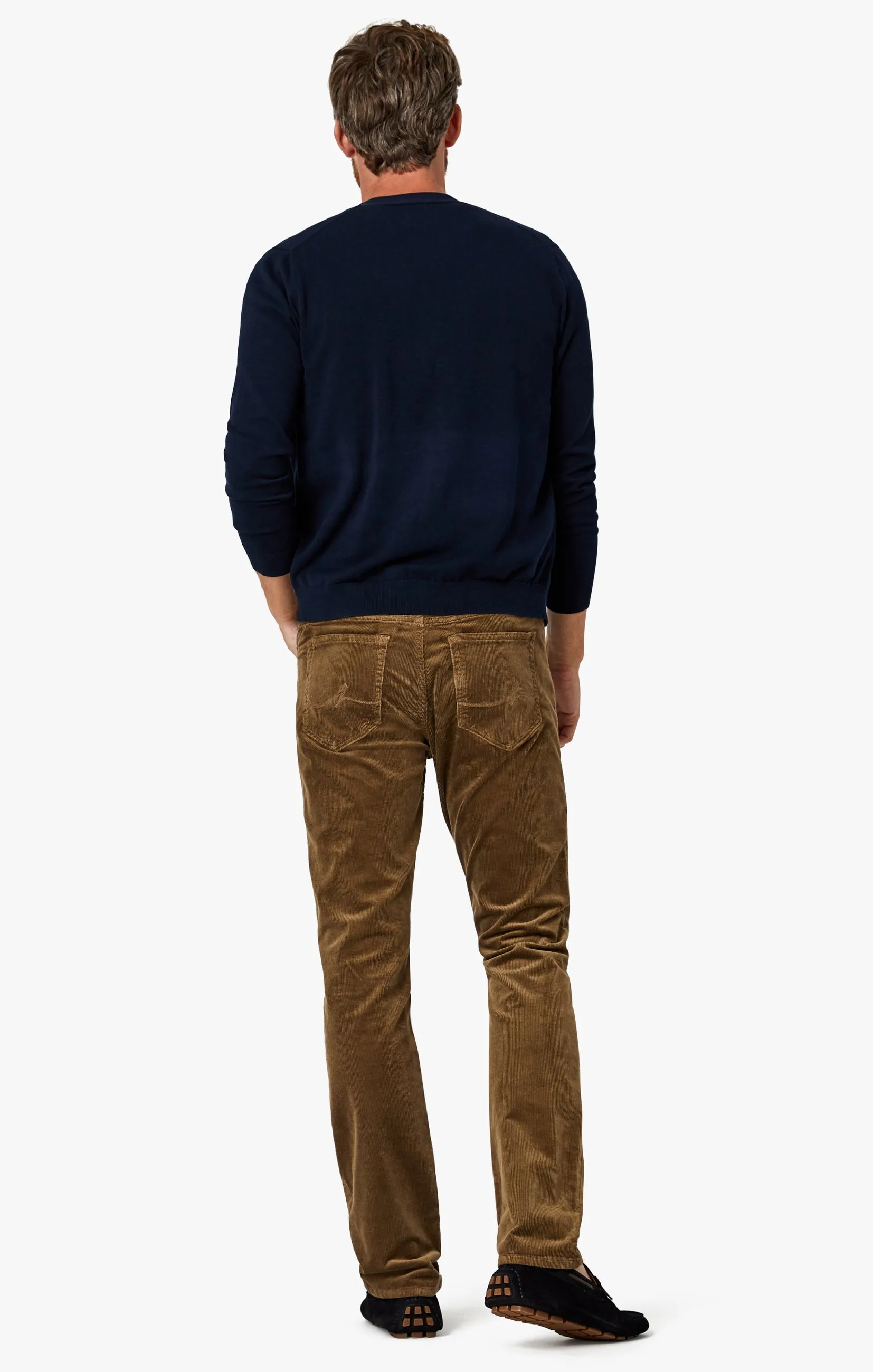 Courage Straight Leg Pants In Tobacco Cord