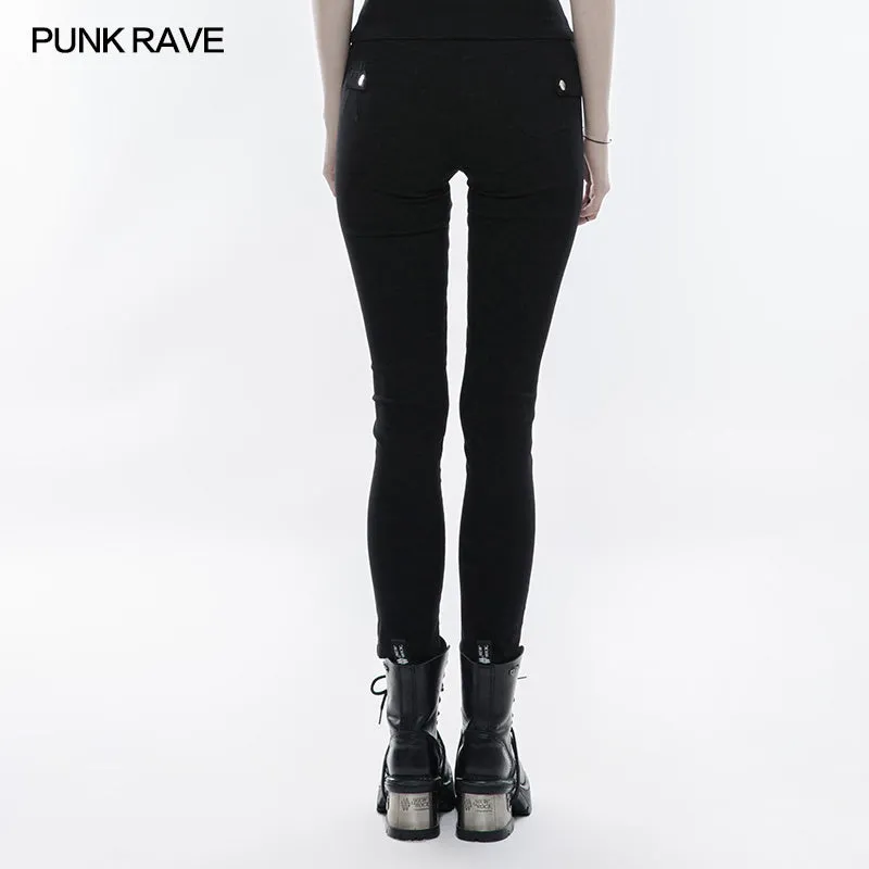 Daily Stretchy Punk Pants Skinny Leggings