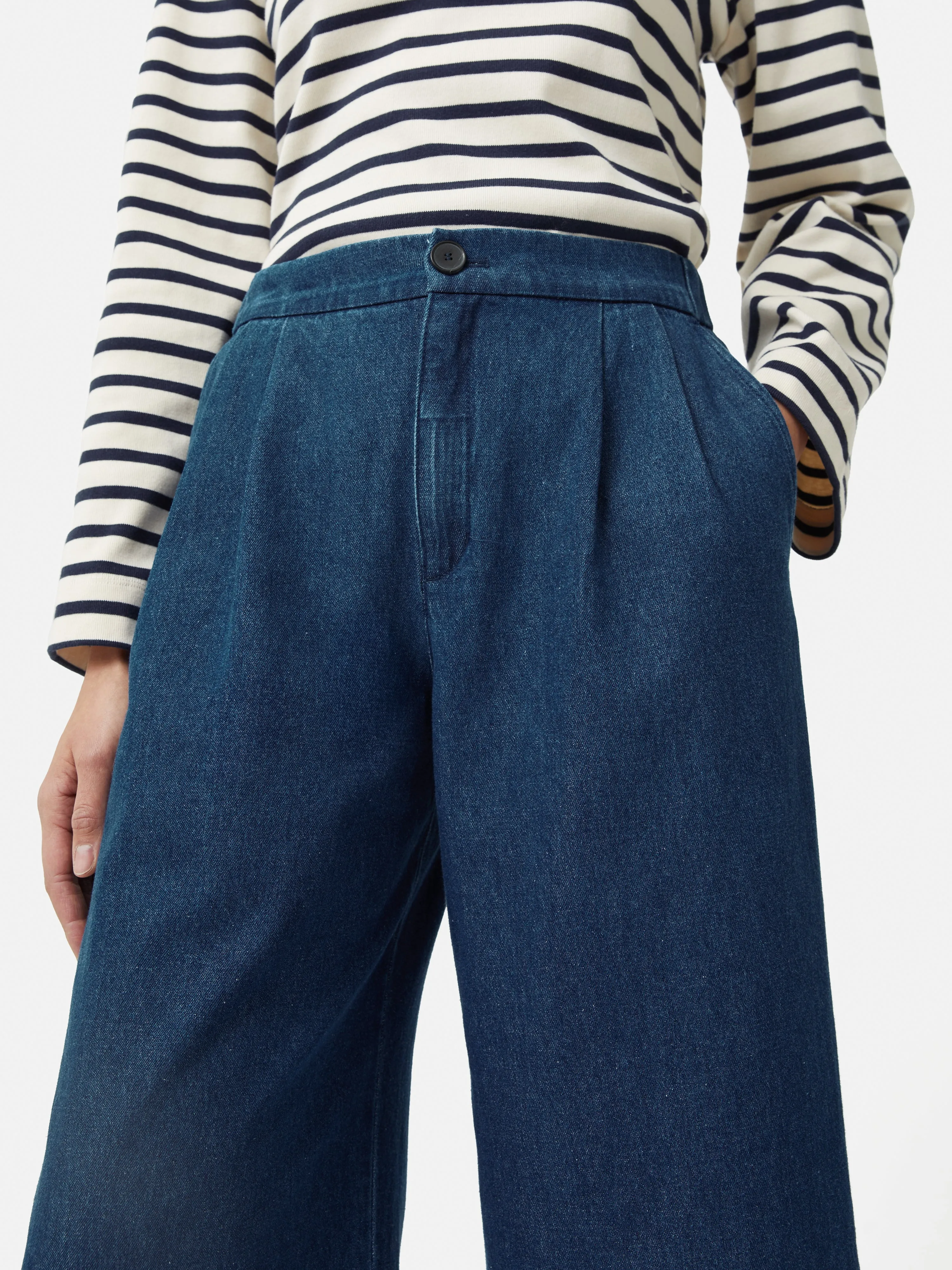 Denim Relaxed Trouser | Indigo