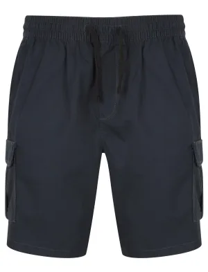 Discovery Cotton Cargo Shorts In Blue Nights - Tokyo Laundry