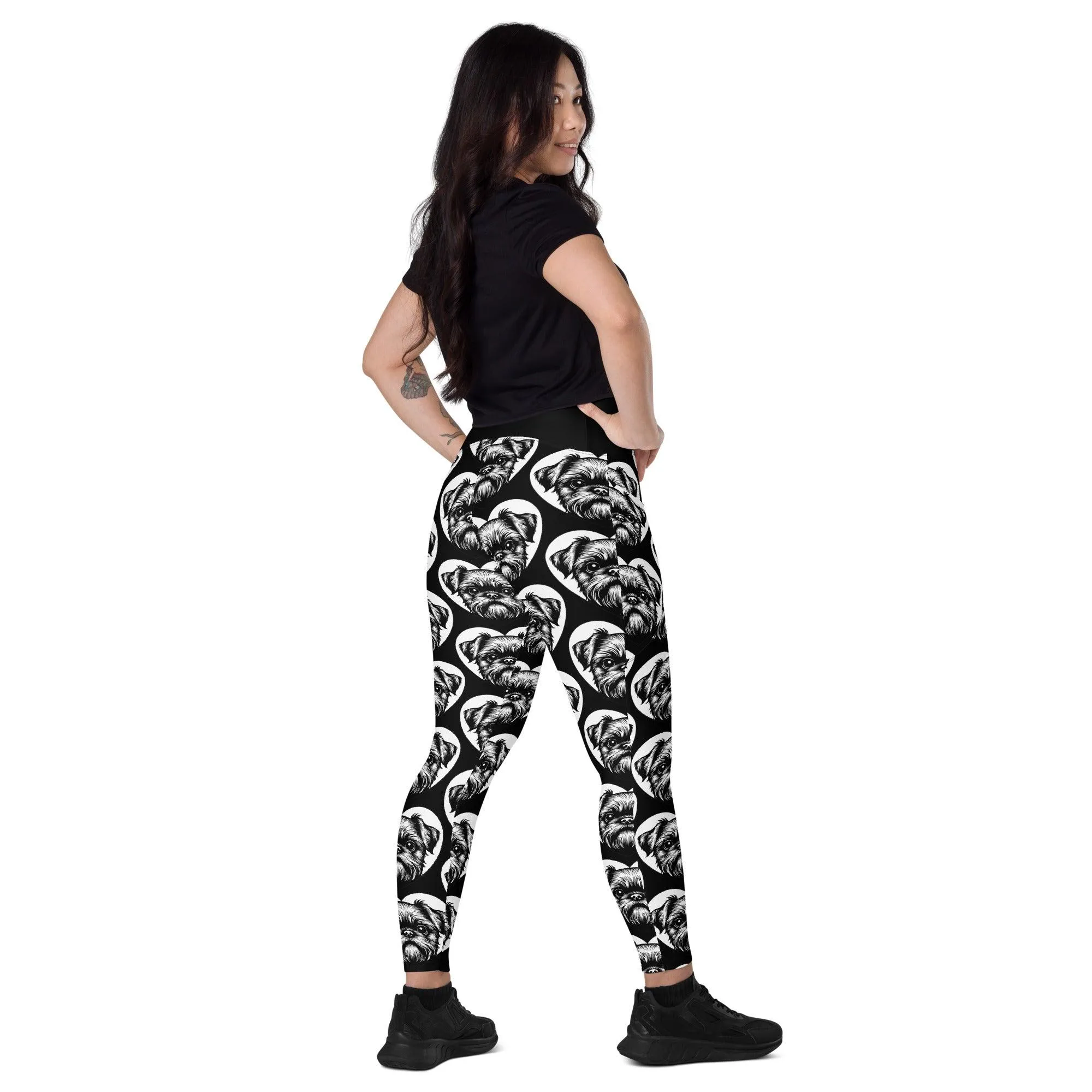 DOG BREED LEGGINGS with pockets - BRUSSELS GRIFFON - HERTTAHOUND