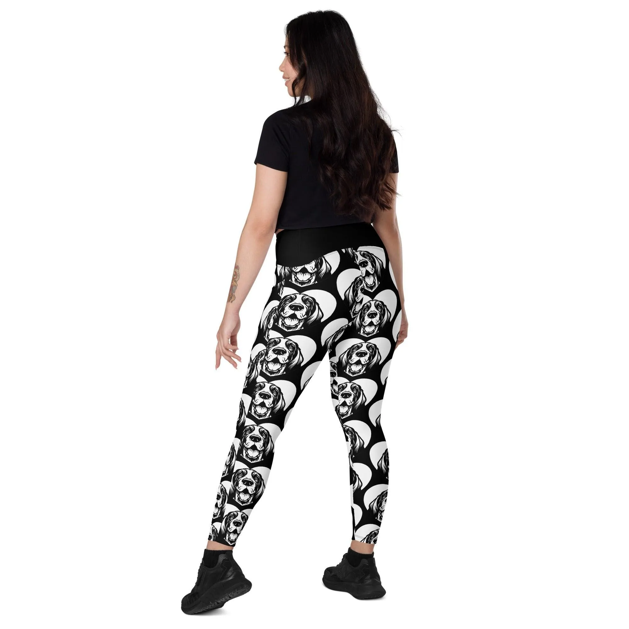 DOG BREED LEGGINGS with pockets - GRAND BASSET GRIFFON VENDÉEN - HERTTAHOUND