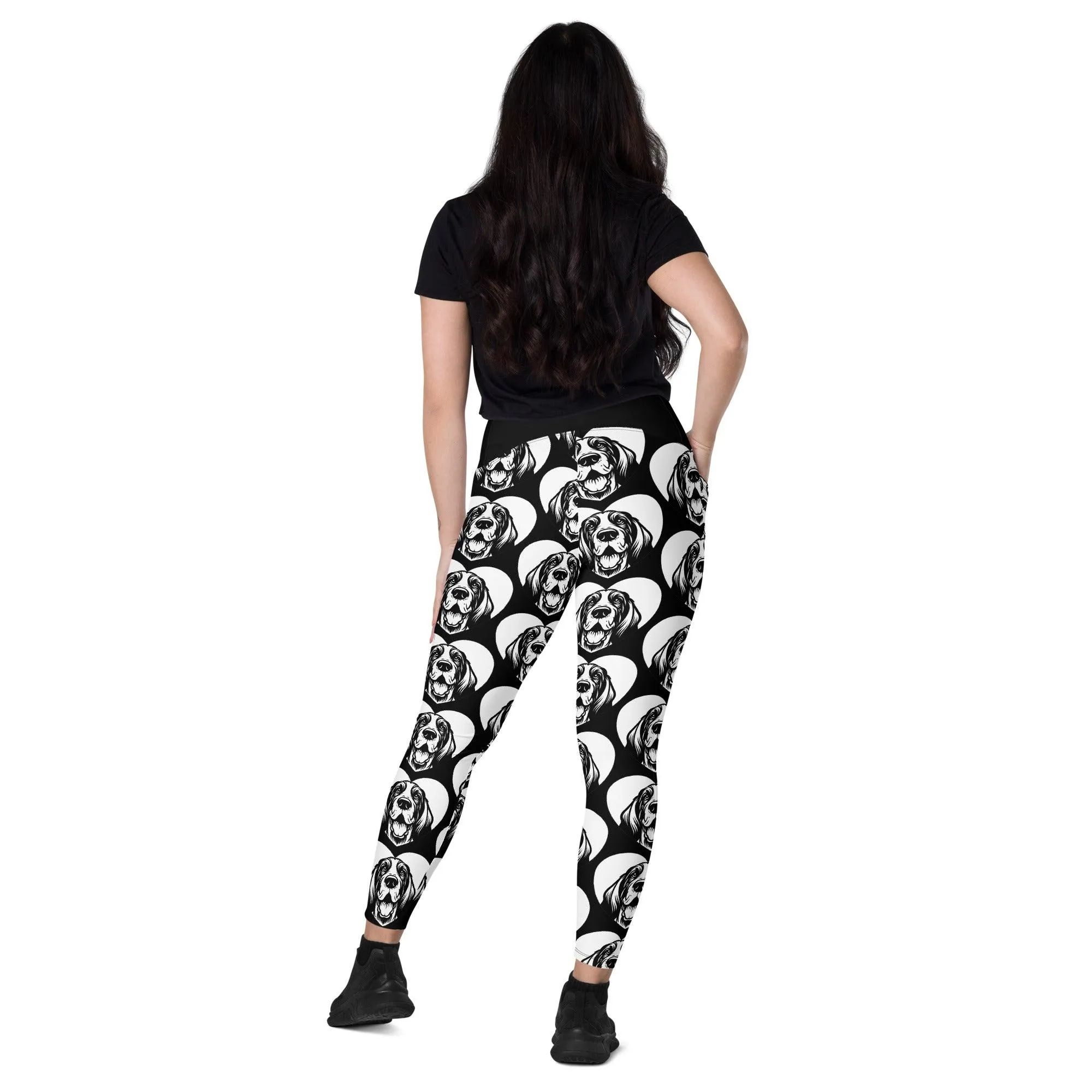 DOG BREED LEGGINGS with pockets - GRAND BASSET GRIFFON VENDÉEN - HERTTAHOUND