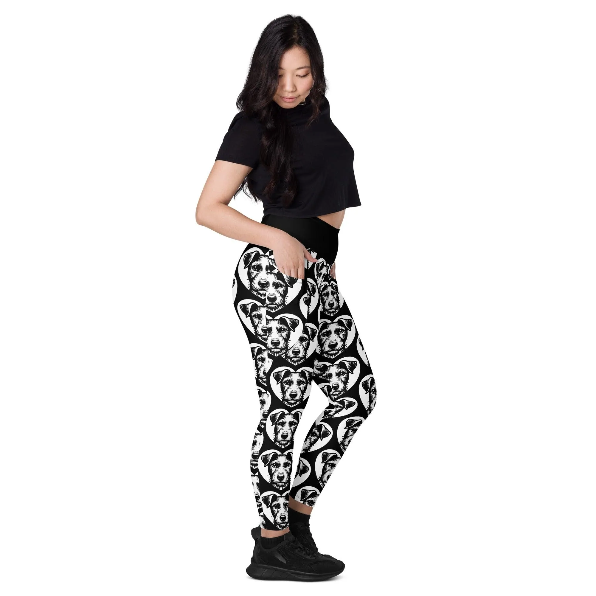 DOG BREED LEGGINGS with pockets - JACK RUSSELL TERRIER - HERTTAHOUND