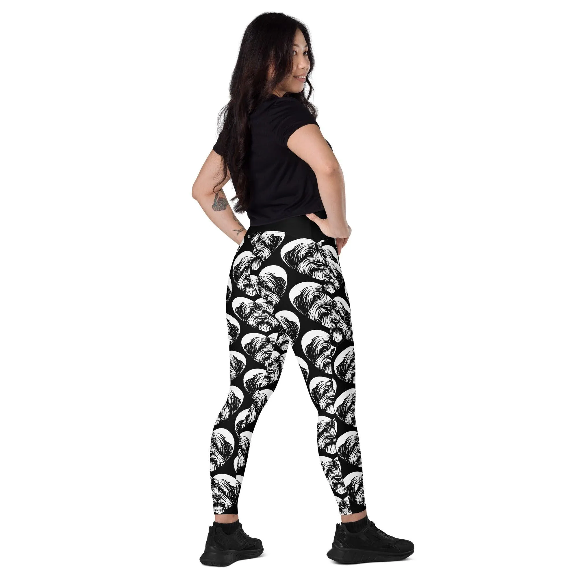 DOG BREED LEGGINGS with pockets - SCHAPENDOES - HERTTAHOUND