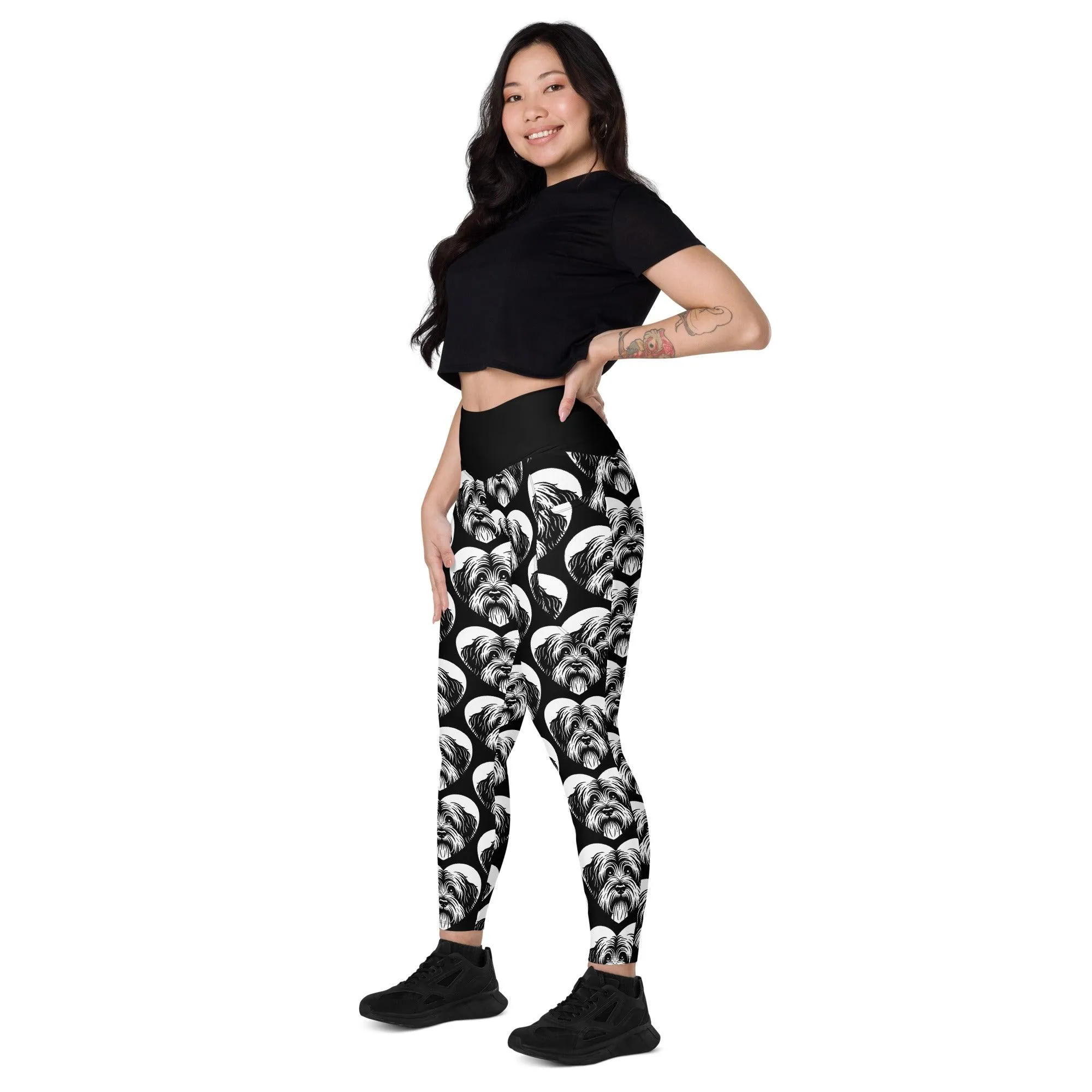 DOG BREED LEGGINGS with pockets - SCHAPENDOES - HERTTAHOUND