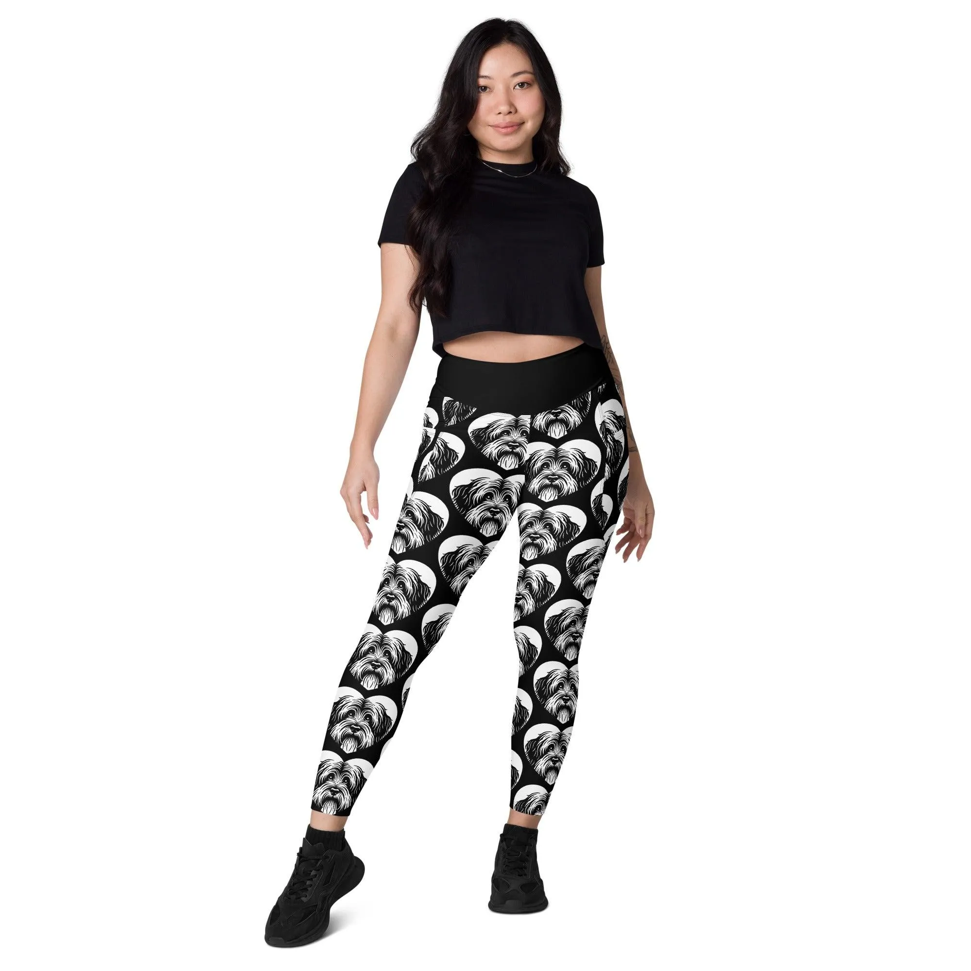 DOG BREED LEGGINGS with pockets - SCHAPENDOES - HERTTAHOUND