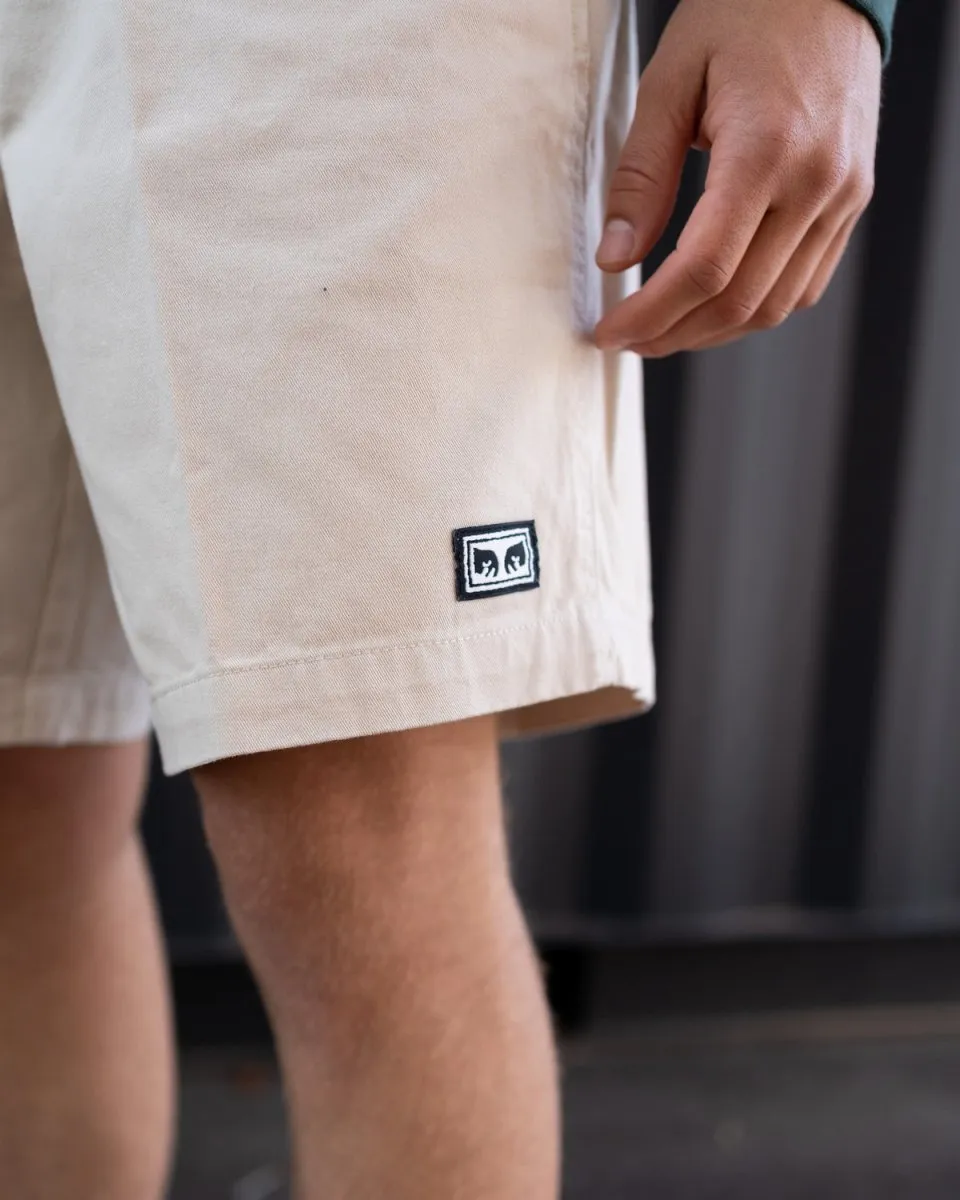 Easy Relaxed Twill Shorts - Clay