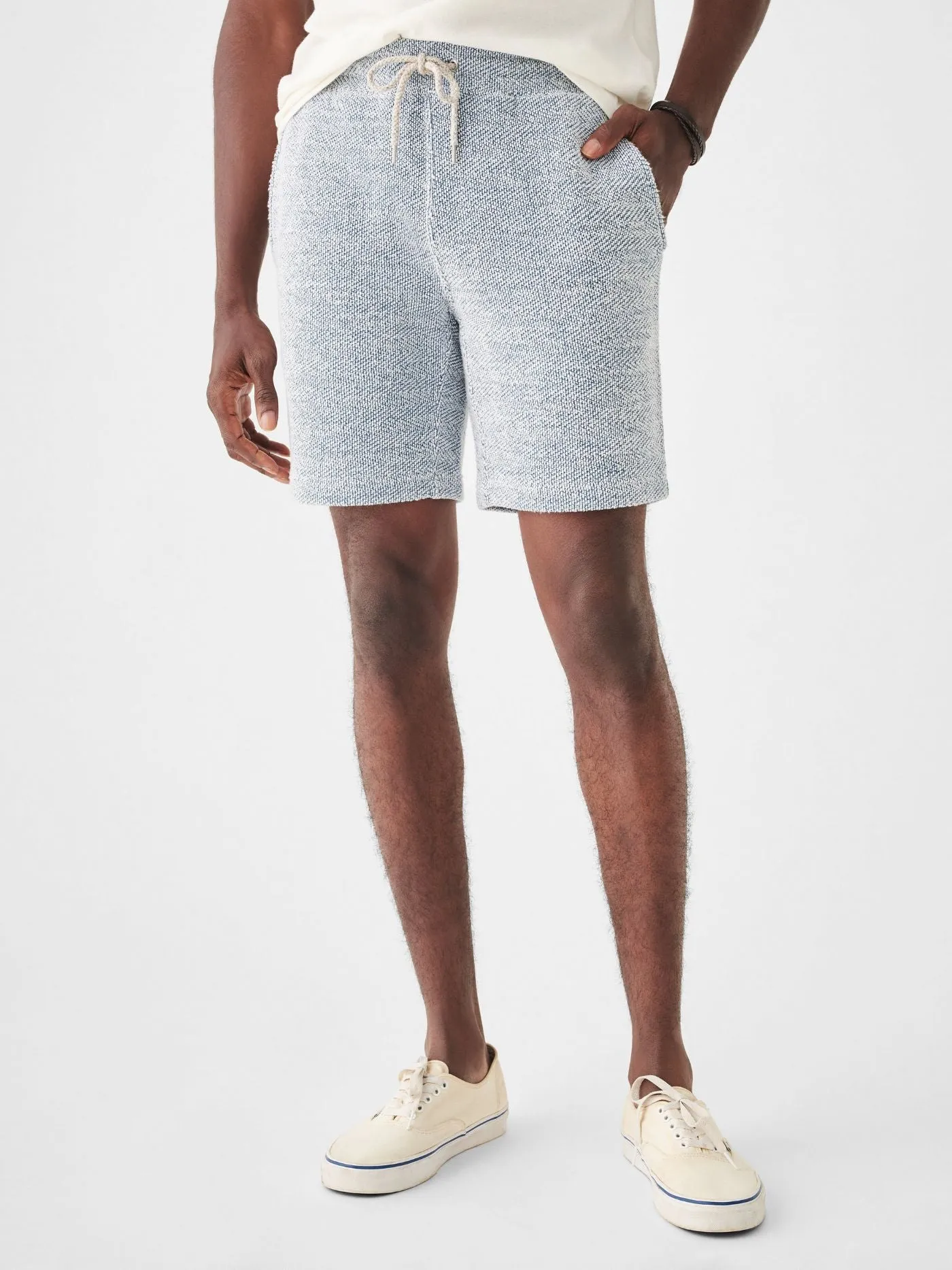 Faherty Whitewater Sweatshort in Whitewater