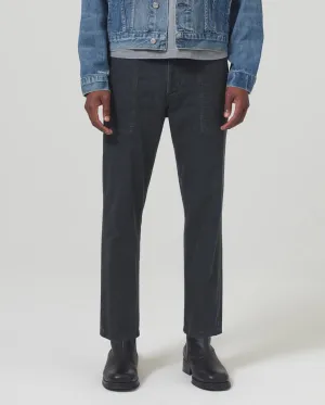 FINN RELAXED TROUSER CORDUROY / CHARRED CEDAR