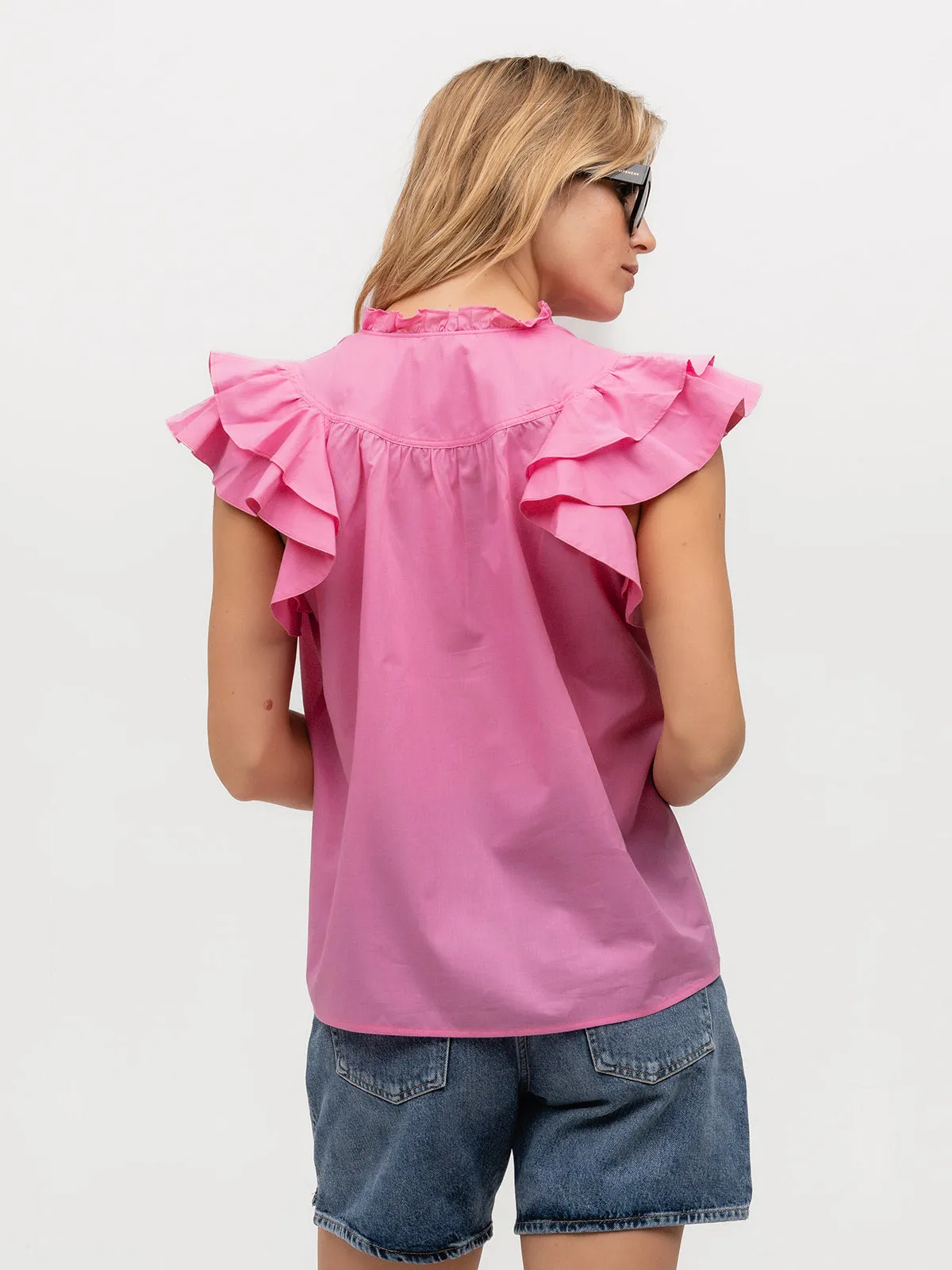 FLUTTER SLEEVE: PINK SAPPHIRE