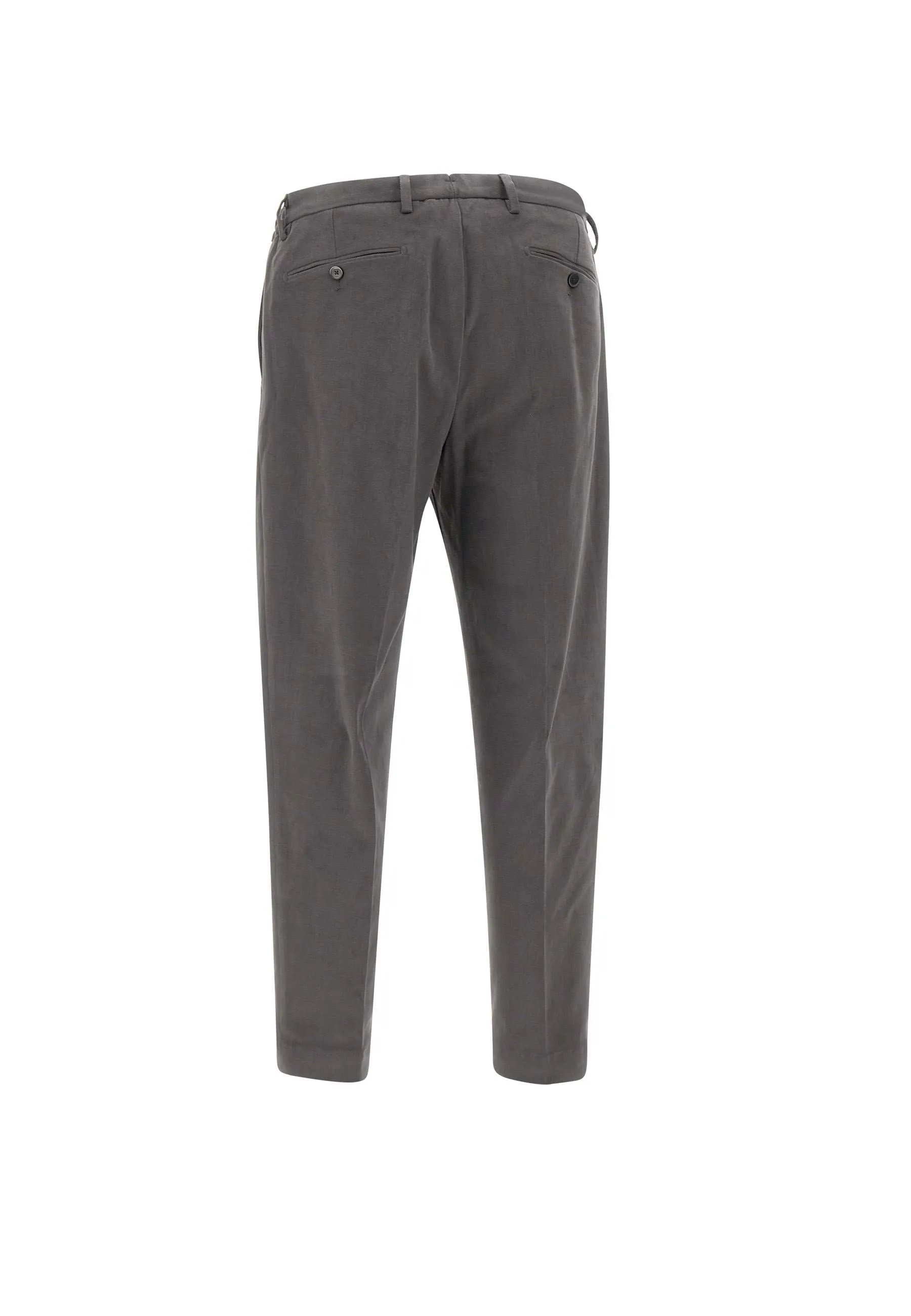 Grey Slim Fit Stretch Trousers