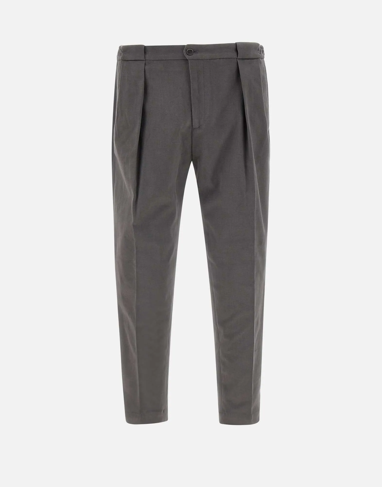 Grey Slim Fit Stretch Trousers