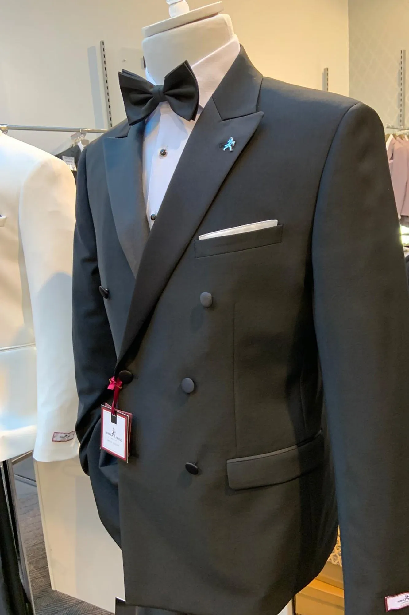 Herbie Frogg Black 2PC Double Breasted Tuxedo