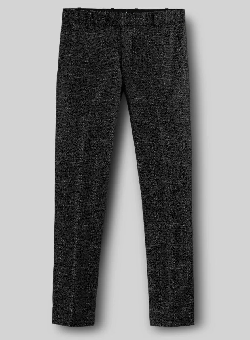 Highlander Charcoal Windowpane Tweed Suit