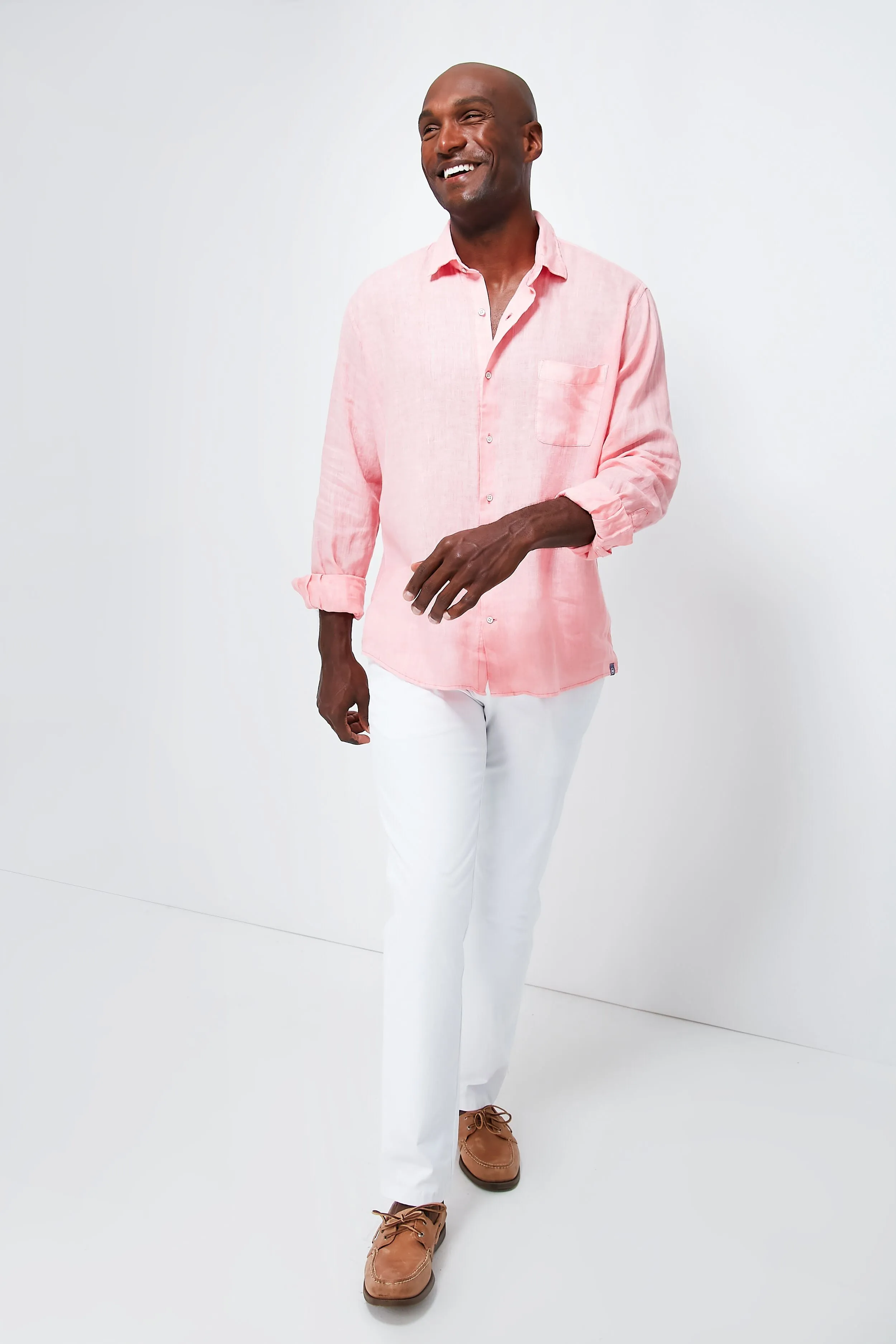 Honeysuckle Coastal Garment Dyed Linen Sport Shirt