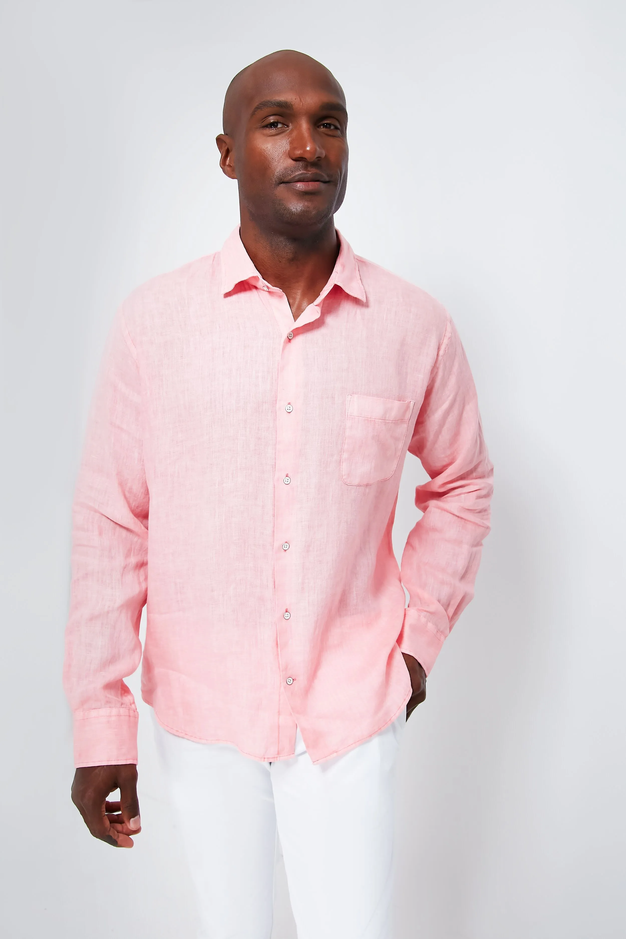 Honeysuckle Coastal Garment Dyed Linen Sport Shirt