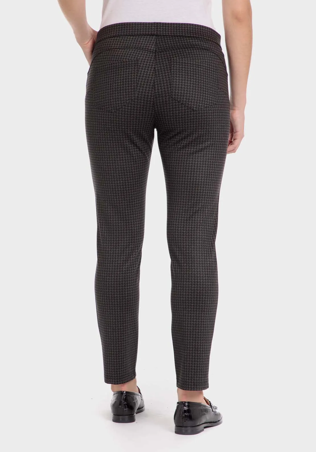 Houndstooth Trousers - Brown