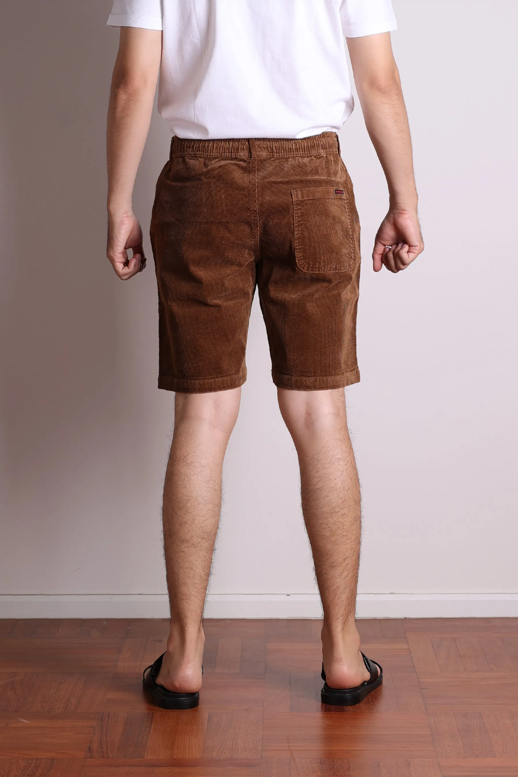 Jack Russel - Men Shorts - Handwerk JS-333/18 Slim Fit Corduroy Dark Brown