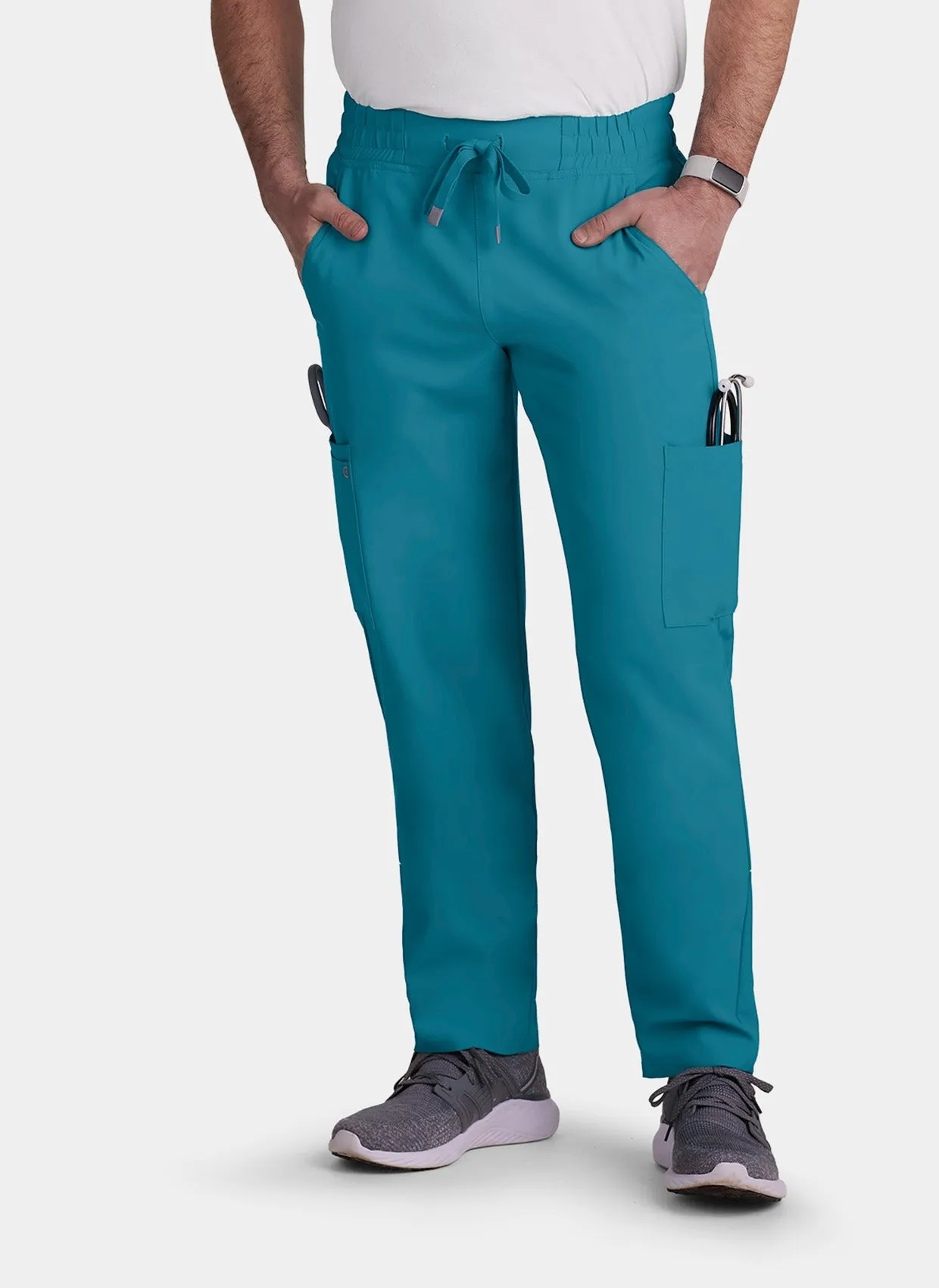 Koi Cureology Neuro Cargo Scrub Trousers - Teal