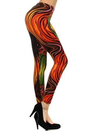 Lady's STELLA ELYSE Art Melted Wax Print Legging