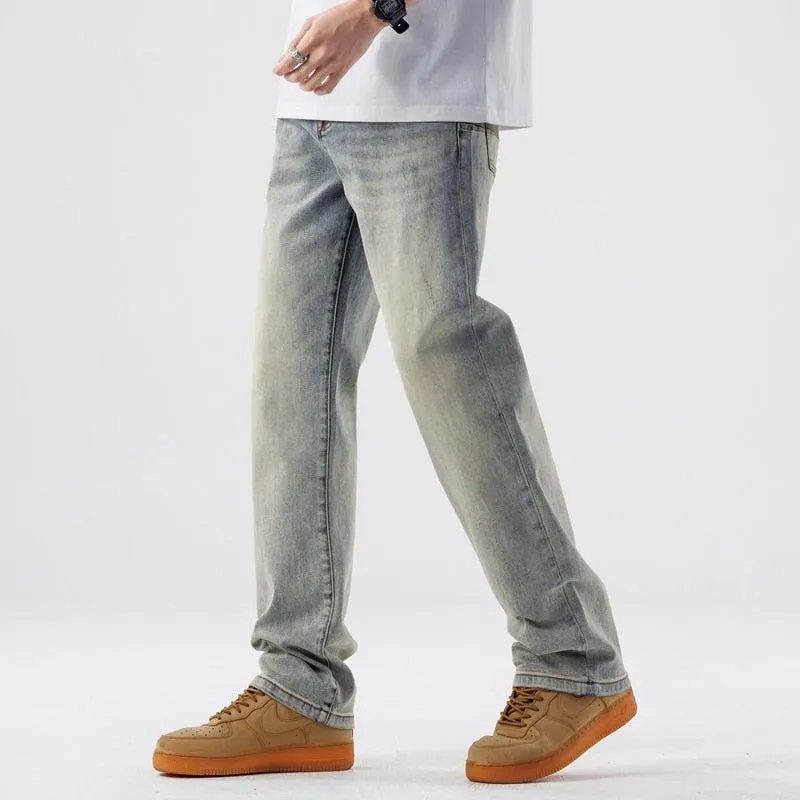 Light Wash Straight Leg Jeans