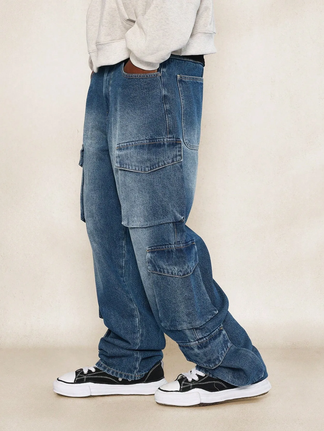 Loose Fit Baggy Utility Cargo Jean