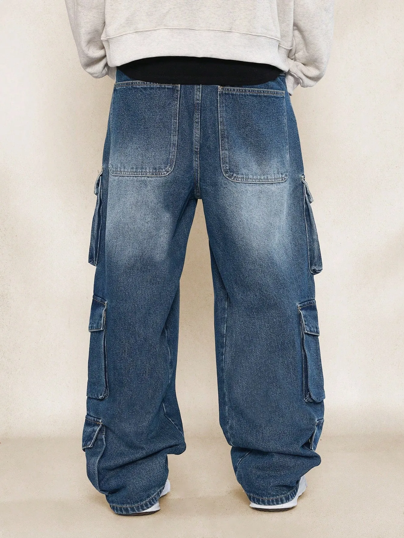 Loose Fit Baggy Utility Cargo Jean