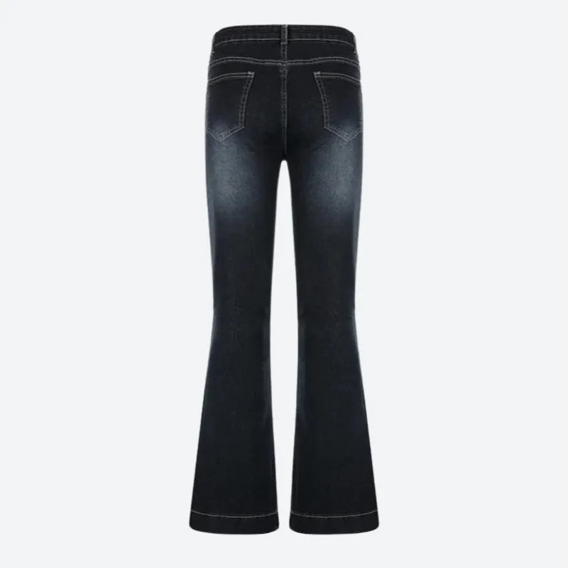 Low Rise Flare Denim Jeans