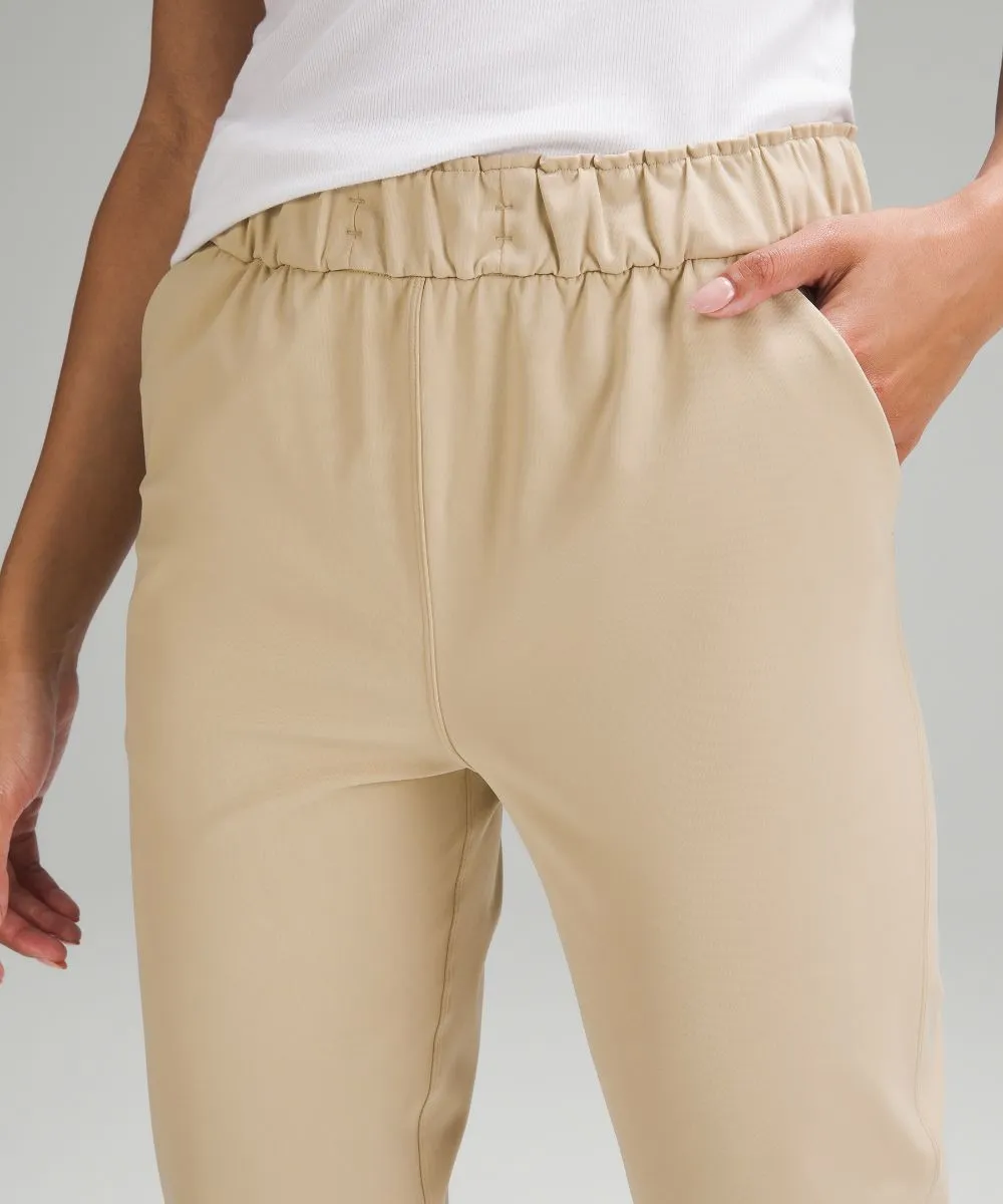 Lululemon High Waist Stretch Cropped Pants, Cream