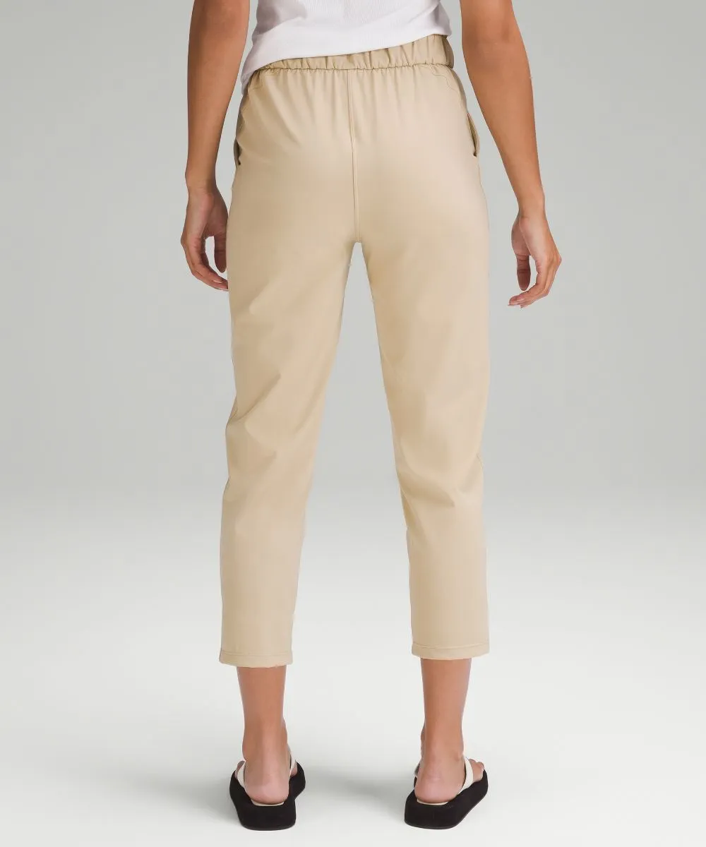 Lululemon High Waist Stretch Cropped Pants, Cream