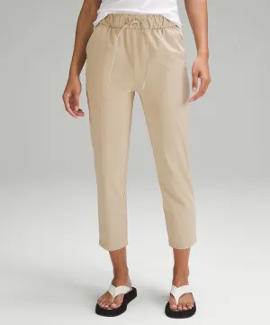 Lululemon High Waist Stretch Cropped Pants, Cream