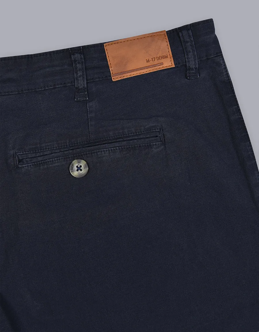 M-17 MEN'S SLIM STRAIGHT CHINO PANTS - Navy